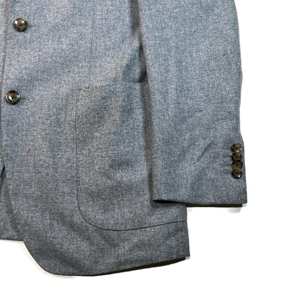 Suitsupply Havana Patch Light Blue Blazer Mens 40R Slim 50 Italy Wool Jacket - Picture 8 of 10